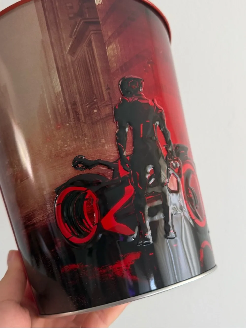 NEW TRON Ares metal/tin popcorn bucket